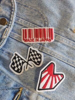 Drift corrida made in japan patche bordado termocolante