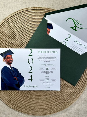 Convite de formatura (produzimos para qualquer curso)