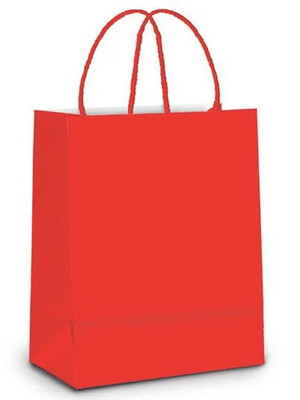 Sacola de papel gg vermelho - 39x32x16cm - 10 unidades