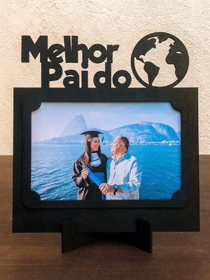 Porta retrato melhor pai do mundo presente criativo
