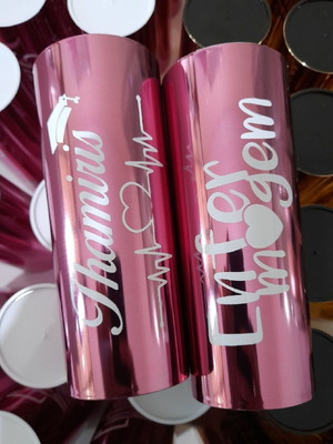 Copos long drink metalizado rose - formatura geral
