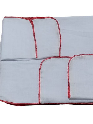 Kit fralda 3 pçs 1 fralda 70x70 cm 2 toalhas boca 35x35 cm