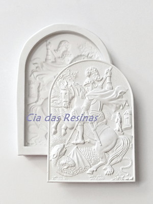 Molde forma de silicone de sacra são jorge n. 09