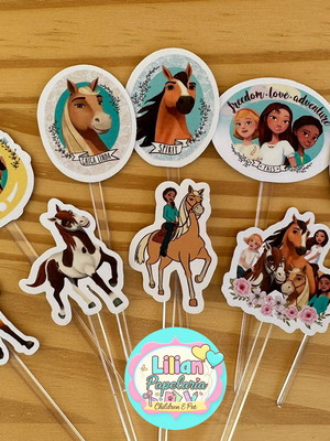 Topper para docinhos cavalo spirit