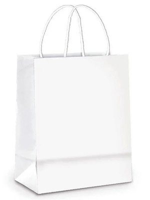 Sacola de papel gg 39x32x16cm - branco - 10 unidades