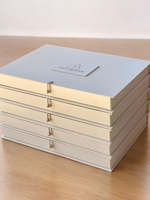 Kit 5 unid caixa livro 33x23x3 (projetos a4)