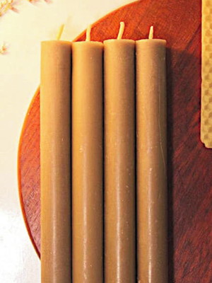 Kit oração - velas de cera de abelha maciças - 8 un.