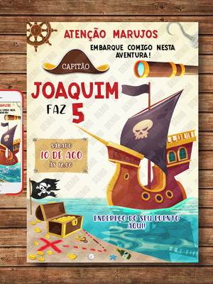 Convite digital pirata