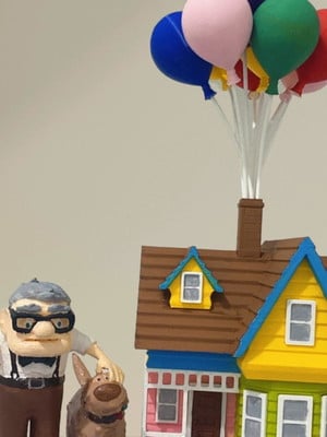Casa up altas aventuras impressão 3d