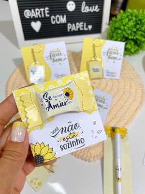 Card com balinha- setembro amarelo