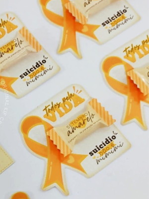Card com balinha- setembro amarelo