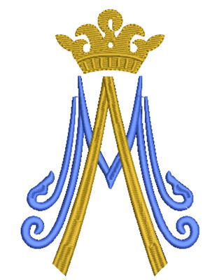 Matriz de bordado ave maria cód 01082