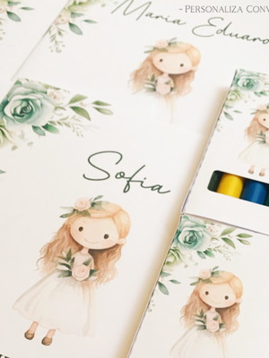 Kit livro de colorir para daminha - convite para daminha
