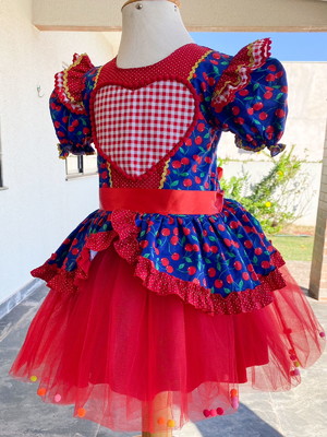 Festa junina provençal estampa cereja