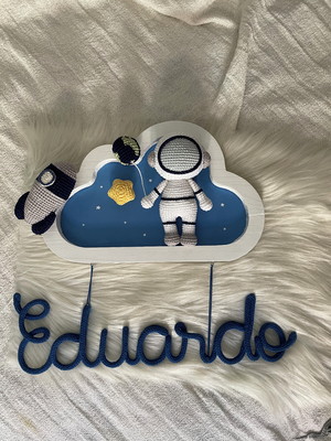 Porta maternidade astronauta/ enfeite de porta