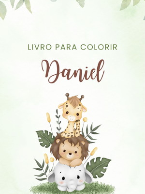 Livro para colorir personalizado lembrancinha