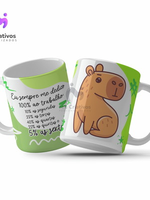 Caneca personalizada capivara debochada.
