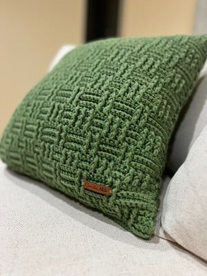 Almofada de crochê