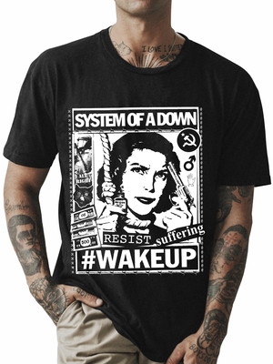 Camiseta system of a down rockwear preta