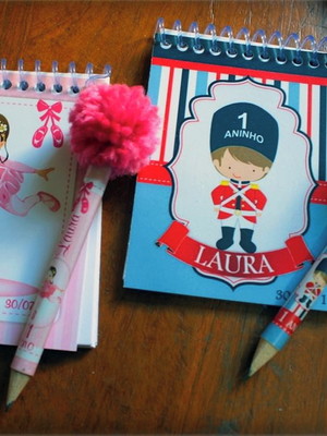 Kit bloquinho + mini lápis