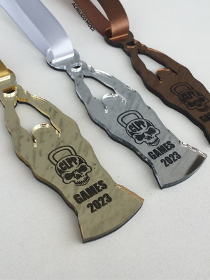 Medalha em acrílico crossfit