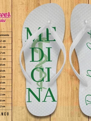 Chinelo personalizado formatura medicina