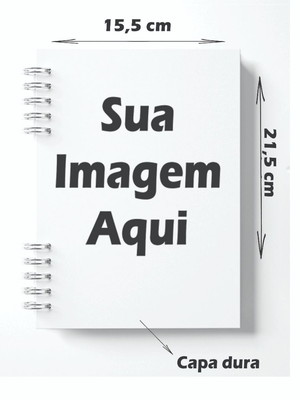 Kit 10 agendas personalizadas 2026 com foto, logo ou imagem