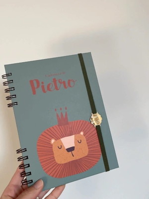 Caderneta de vacinação personalizada | leão boho