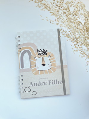 Caderneta de vacinação personalizada | leão arco-íris