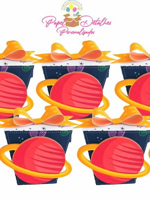 Caixa sushi astronauta - planetas