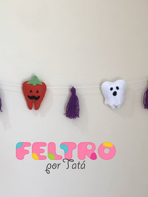 Varalzinho de halloween em dentinhos