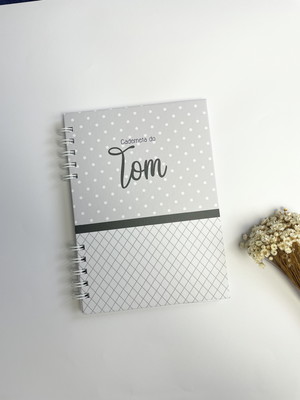 Caderneta de vacinação personalizada | cinza