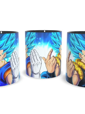 Caneca preta dragon ball