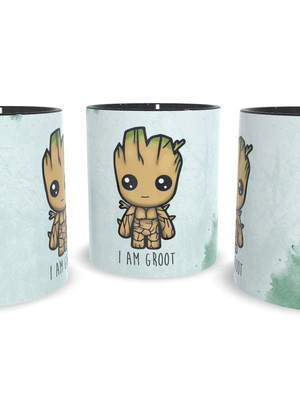 Caneca preta groot