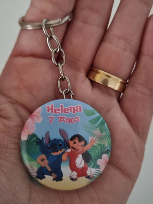 Kit lilo stitch 10 chaveiros personalizados aniversário