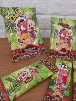 Kit guloseimas rei leão safari 50 peças
