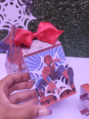 Caixa milk 3d homem aranha