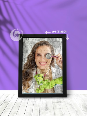 Mosaico de fotos | homenagem | presente | quadro a4