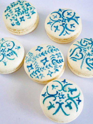 Macarons azulejos