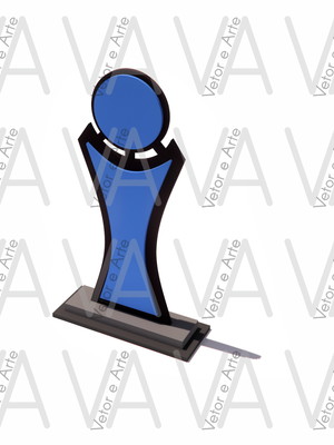 Vetor, troféu ayla, cnc laser