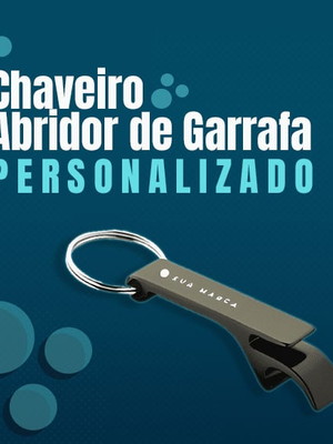 Chaveiro abridor de garrafa personalizado