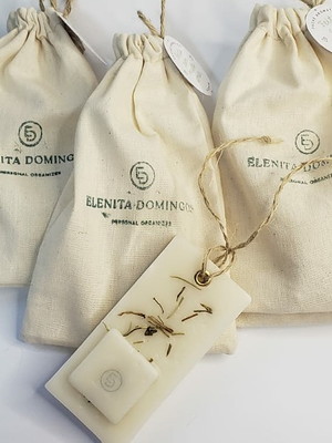Sachê aromático lembrancinha 30g no saquinho de algodão