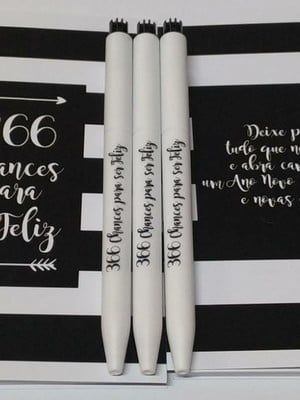 Kit de mini agendas com canetas personalizadas 2025