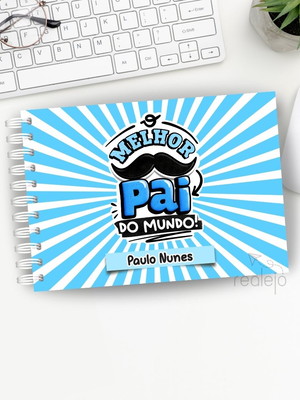 Álbum dia dos pais personalizado com nome na capa