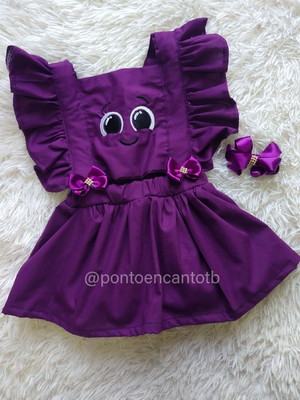 Jardineira tropical / romper bolofofos