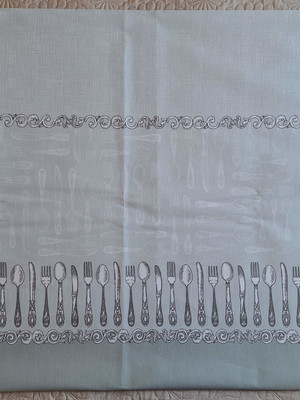 Toalha mesa - talheres gorgurinho - 2m compr x 1,40 cm larg