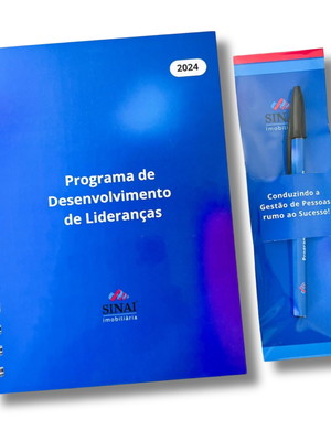 50 cadernos a5 capa dura 80 folhas + canetas com logomarca