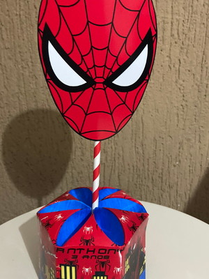 15 centros de mesa homem aranha