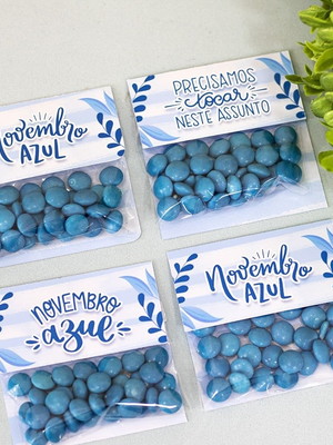 Lapela com coloreti (chocolate)- novembro azul