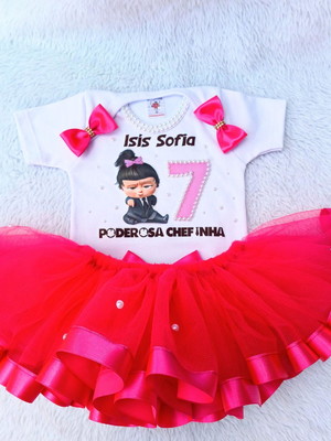 Conjunto tutu mesvesario poderosa chefinha
